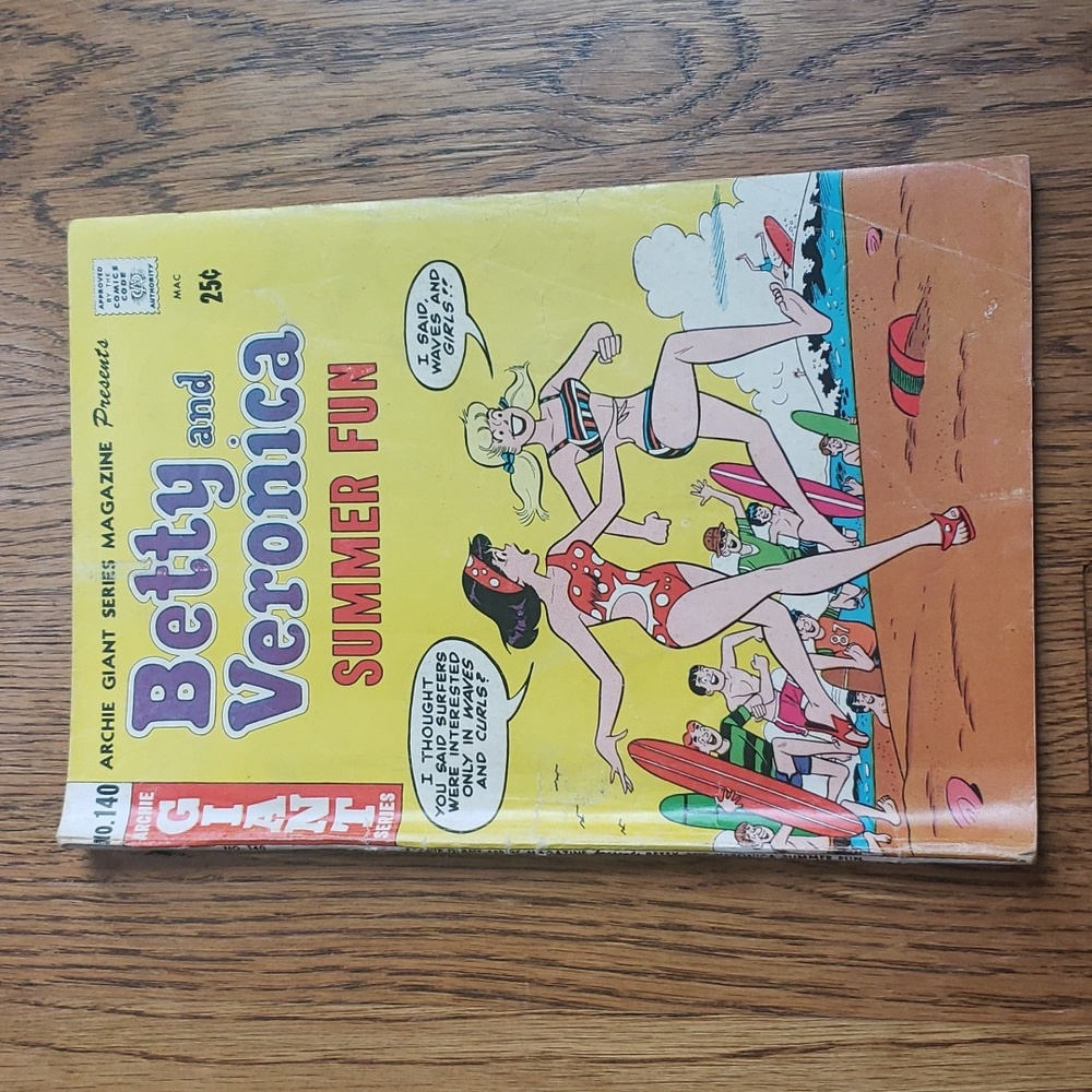 Vintage 60s Betty And Veronica No. 140 Archie Giant Series Comic Book